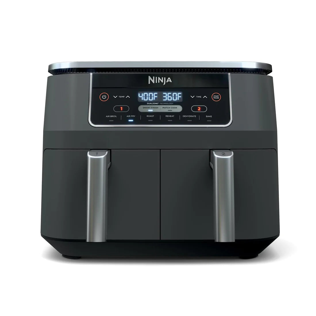 Freidora de aire Ninja Foodi DZ201 DualZone gris oscuro con 2 cestas independientes – foto 2