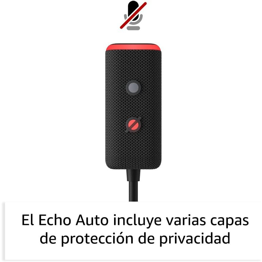 Alexa Amazon Echo Auto Echo Asistente Auto Inteligente Nuevo Color Negro