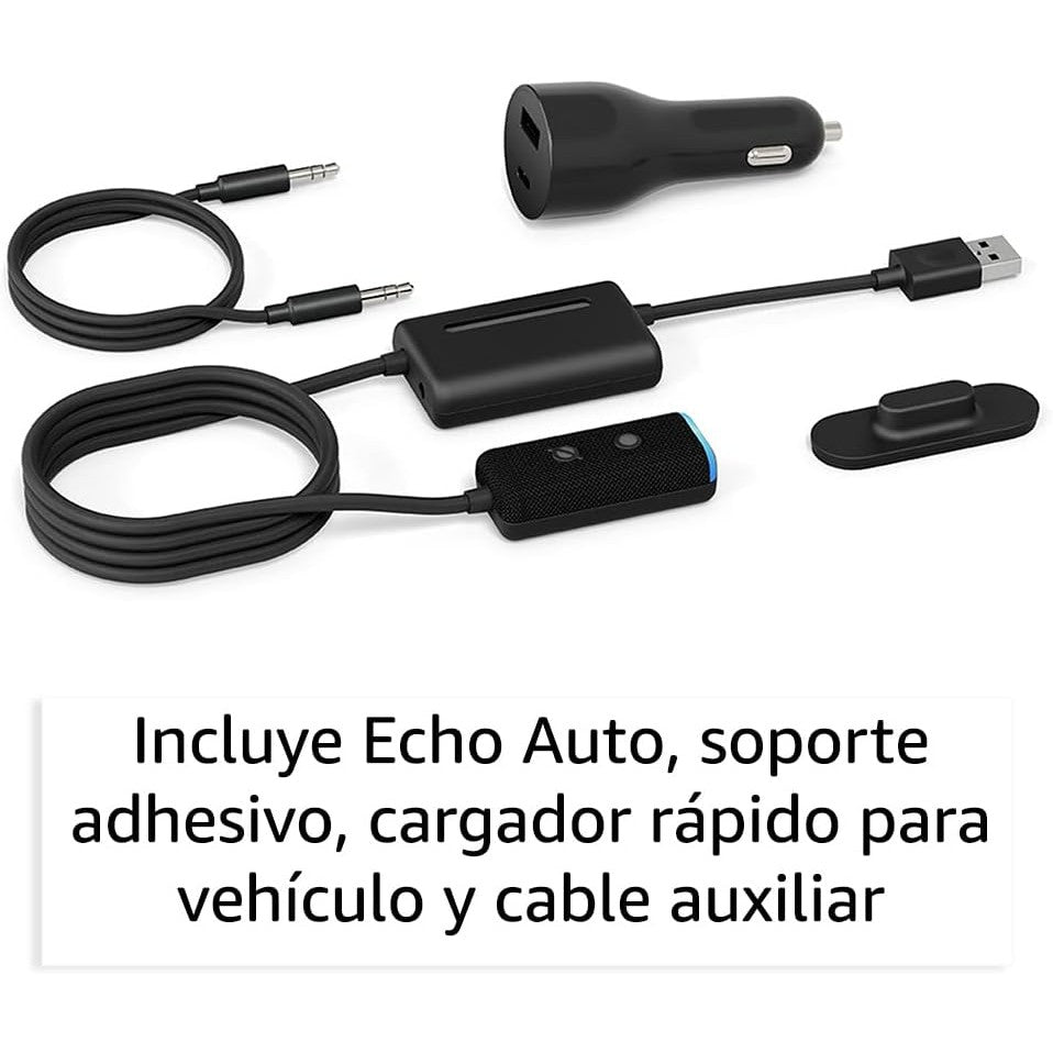 Alexa Amazon Echo Auto Echo Asistente Auto Inteligente Nuevo Color Negro
