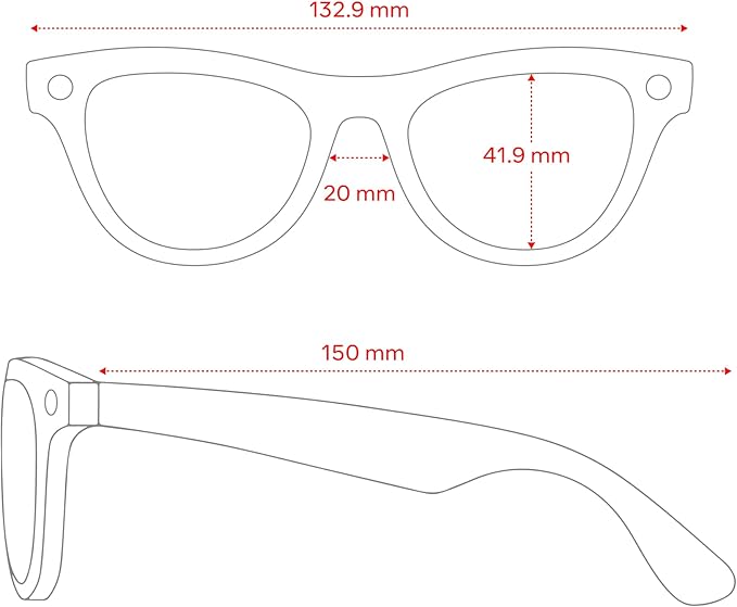 Ray-Ban | Meta Round, Skyler, Shiny Black/Transitions Cerulean Blue, Regular