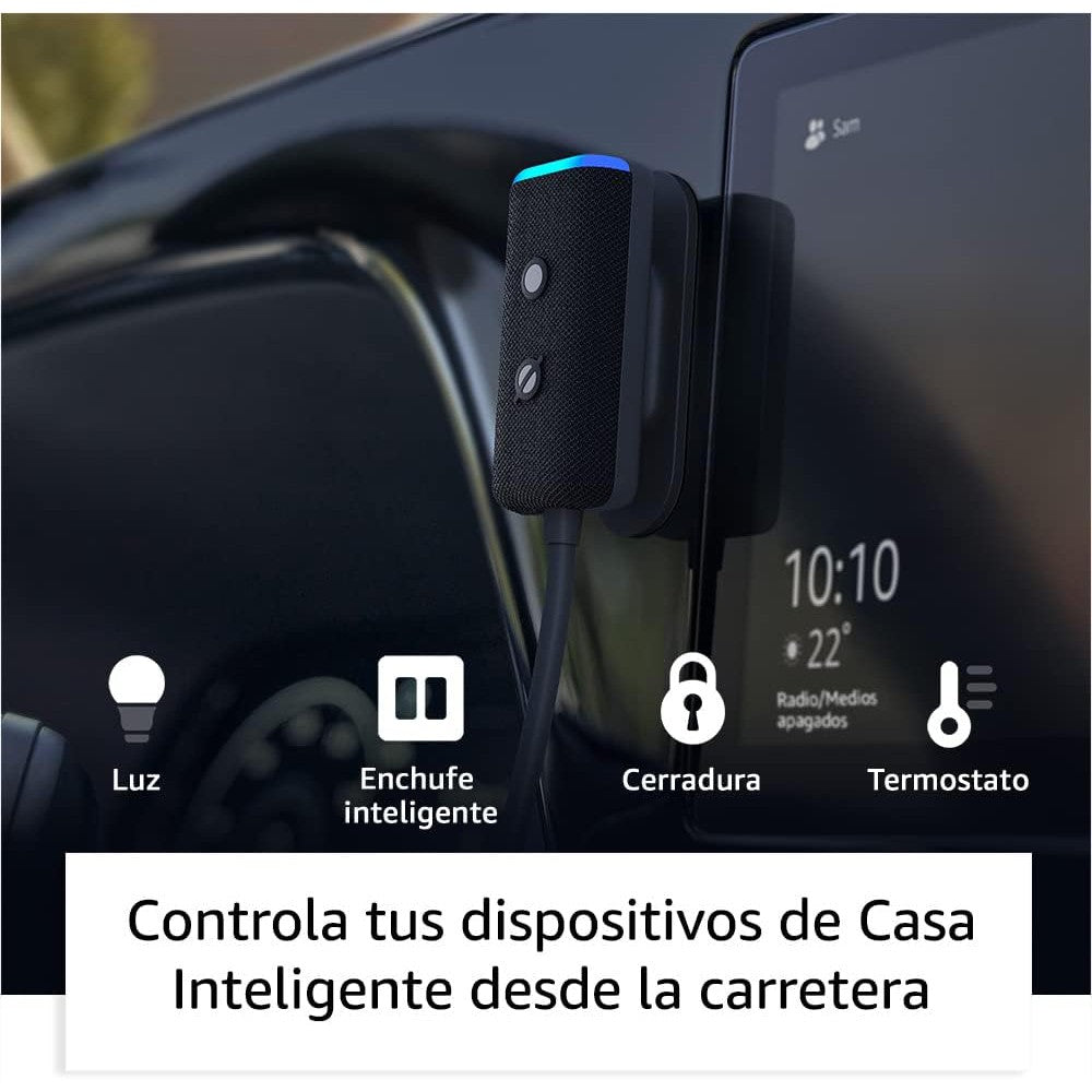 Alexa Amazon Echo Auto Echo Asistente Auto Inteligente Nuevo Color Negro