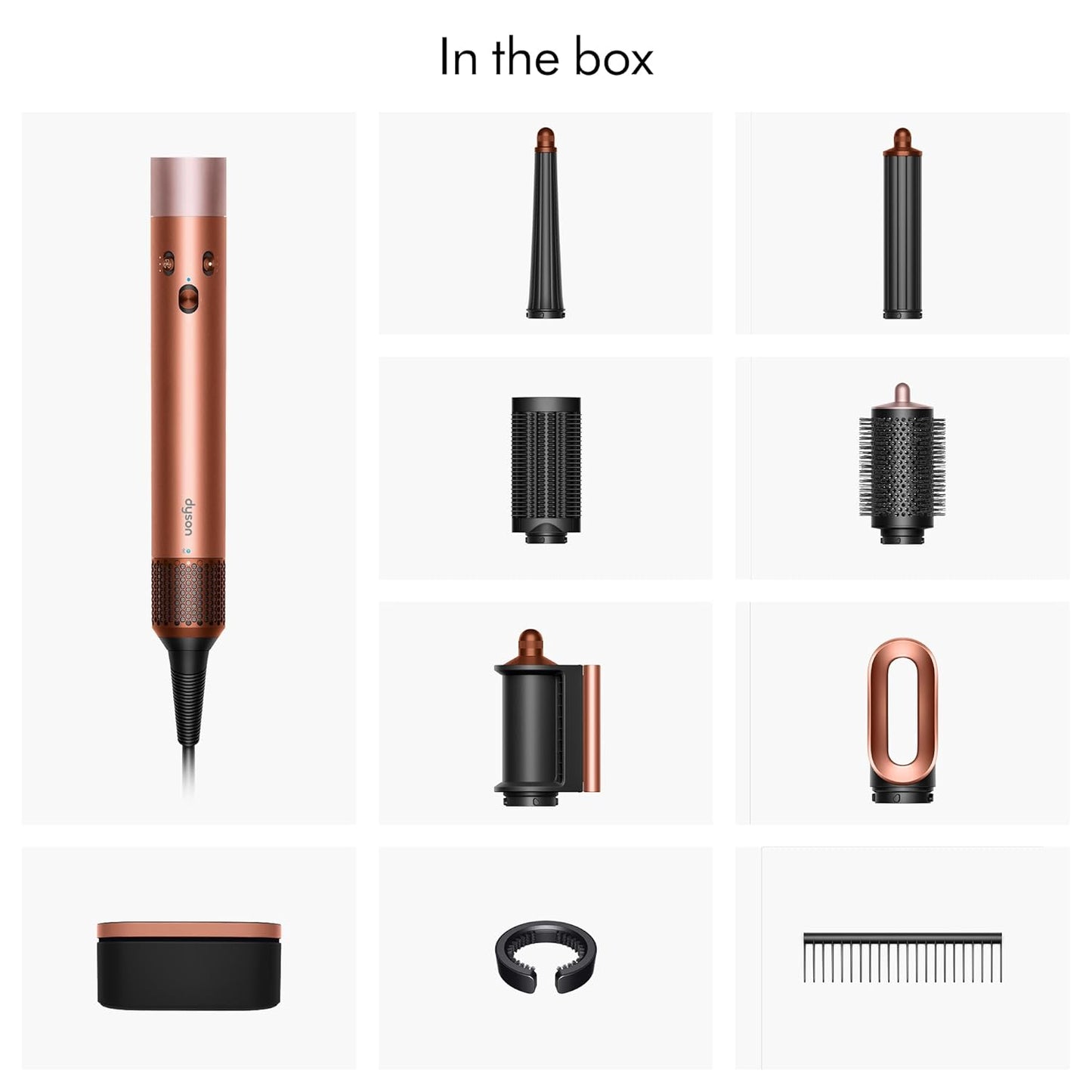Dyson Airwrap i.d Straight + Wavy Amber Silk