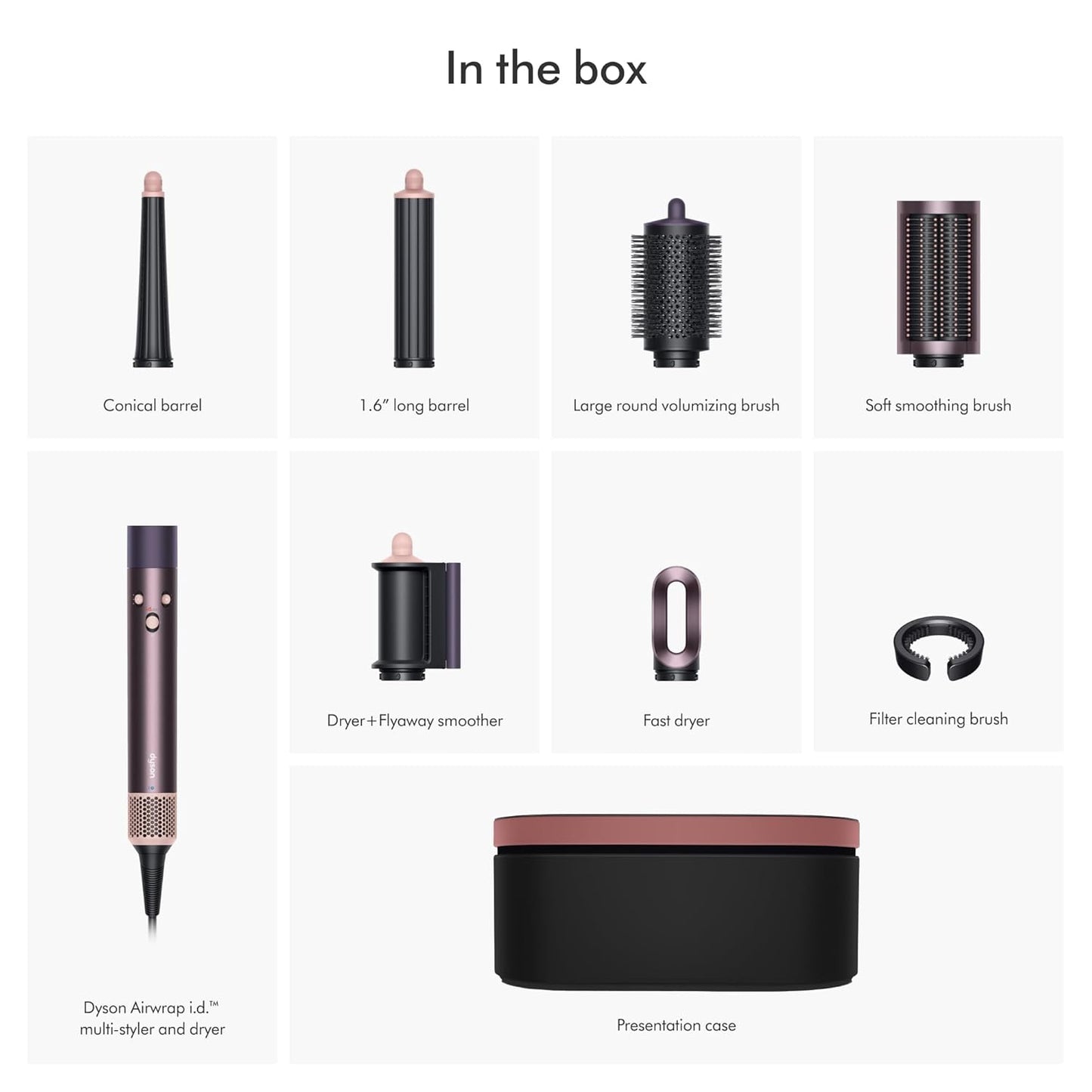 Dyson Airwrap i.d.™ Multi-Styler and Dryer -Complete Long for Straight to Wavy Hair - Jasper Plum