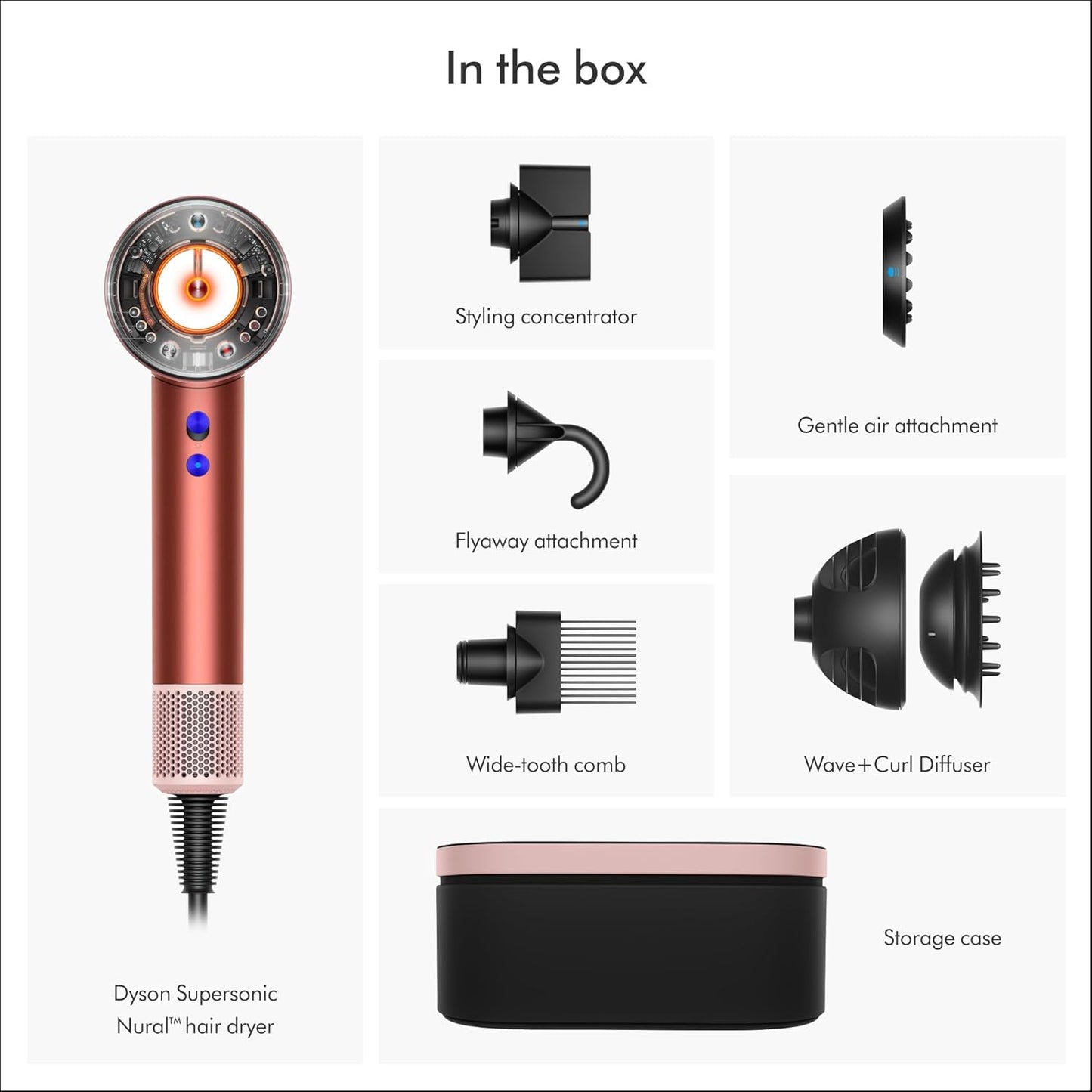 Secador de Cabello Dyson Supersonic Nural - Bronce /Rosa Pálido