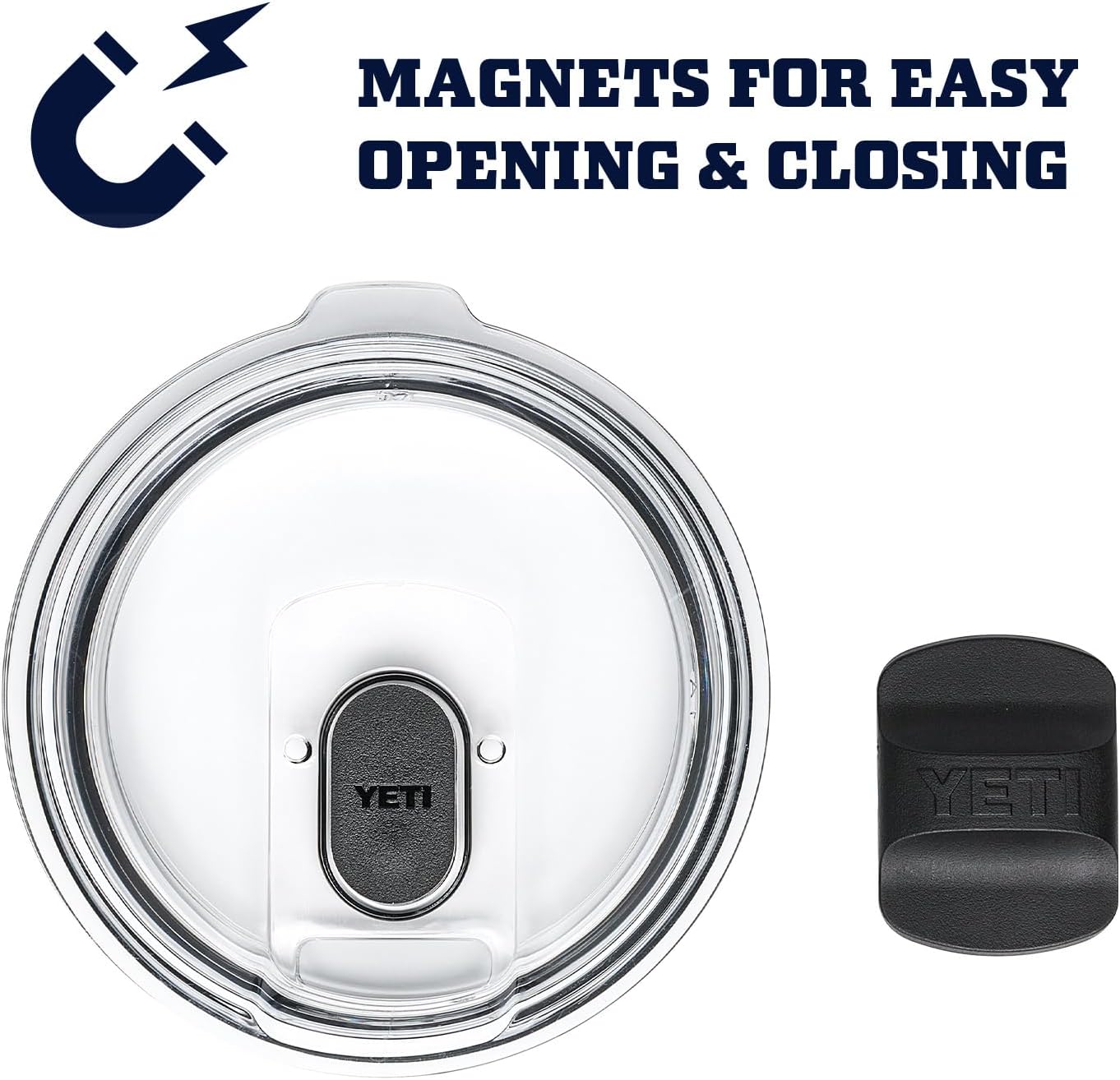 YETI Rambler - Bola baja apilable 2.0, aislada al vacío, acero inoxidable con tapa MagSlider, color negro