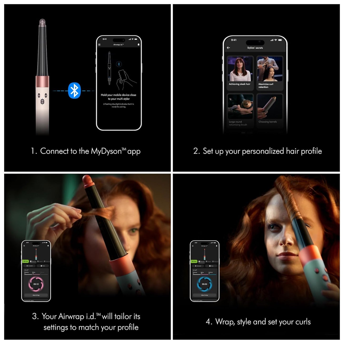 Dyson Airwrap i.d.™ Multi-Styler and Dryer -Complete Long for Straight to Wavy Hair - Jasper Plum