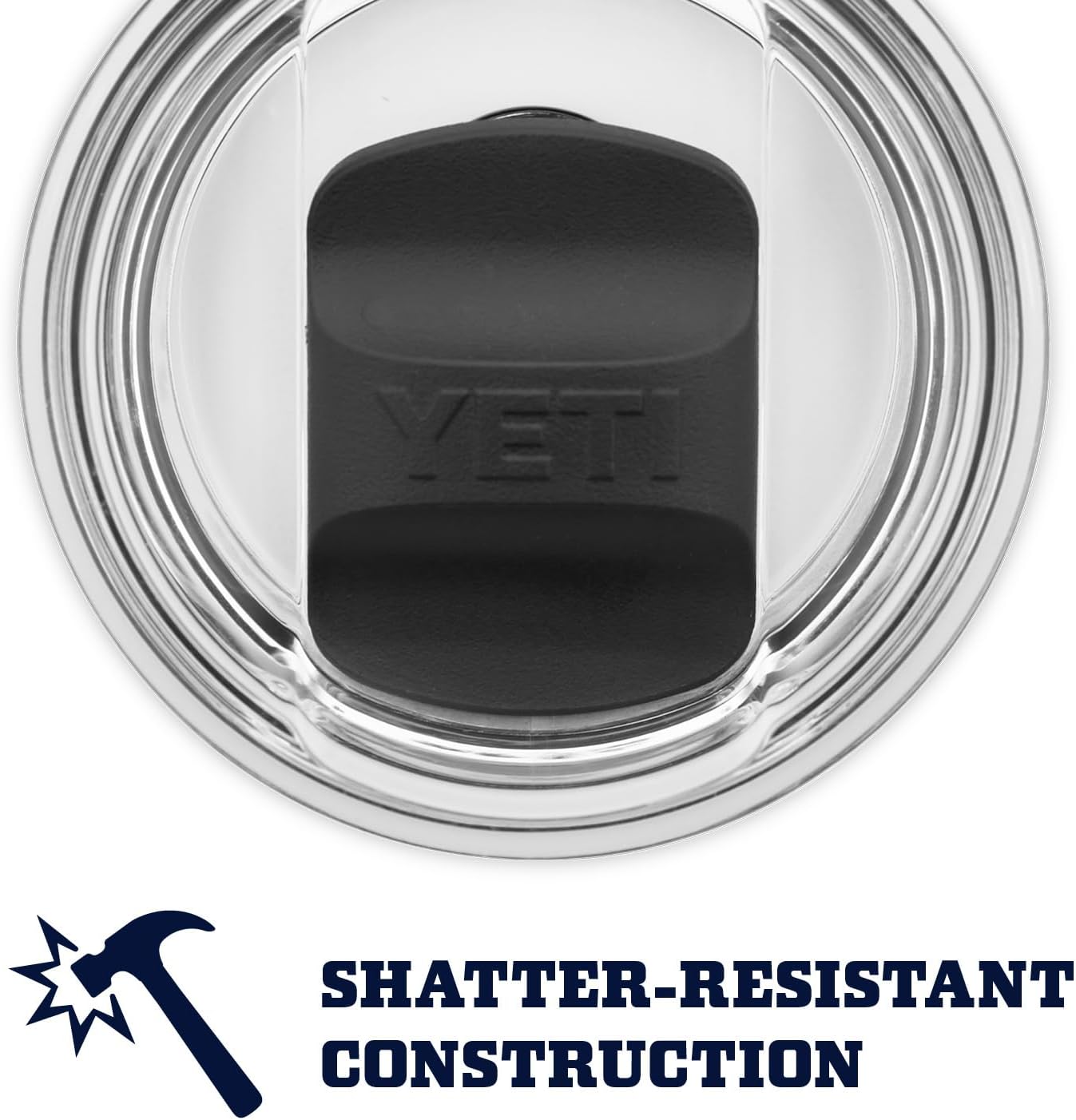 YETI Rambler Vaso de vino de 295 ml, aislado al vacío, acero inoxidable con tapa MagSlider - Blanco