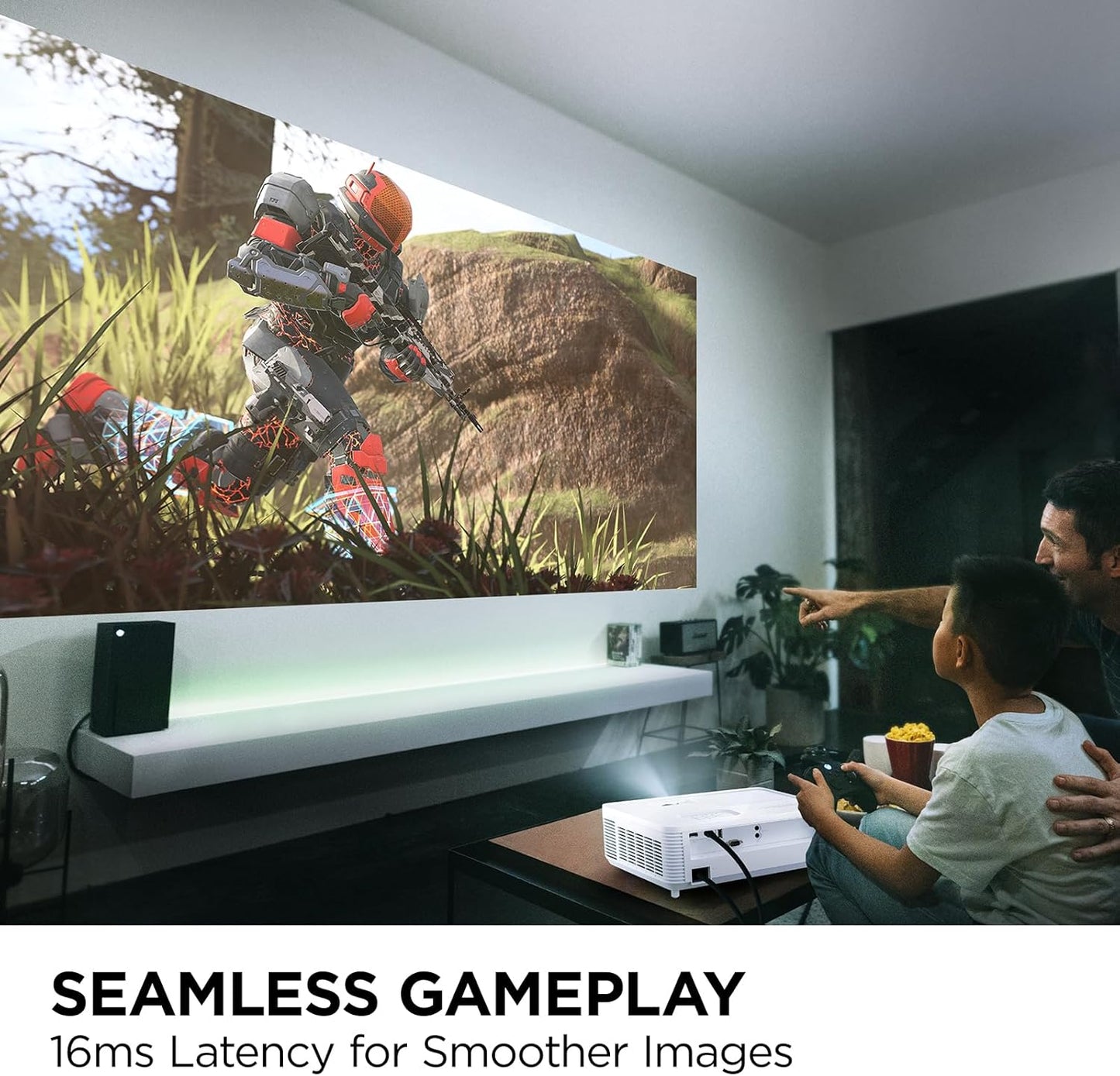 Viewsonic PA503HD Proyector de Alto Brillo de 4000 lúmenes con 1.1x Zoom óptico, entradas USB y HDMI para el hogar y la Oficina