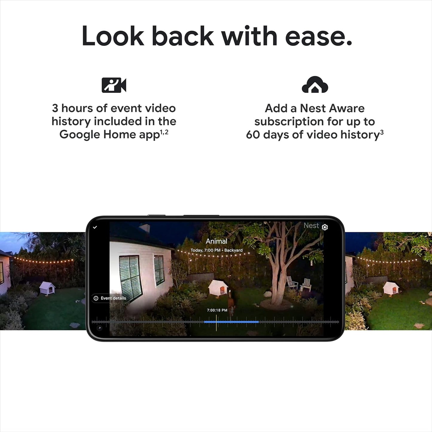 Google Nest CAM con Reflector - Cámara Exterior - Cámara de Seguridad con Reflector