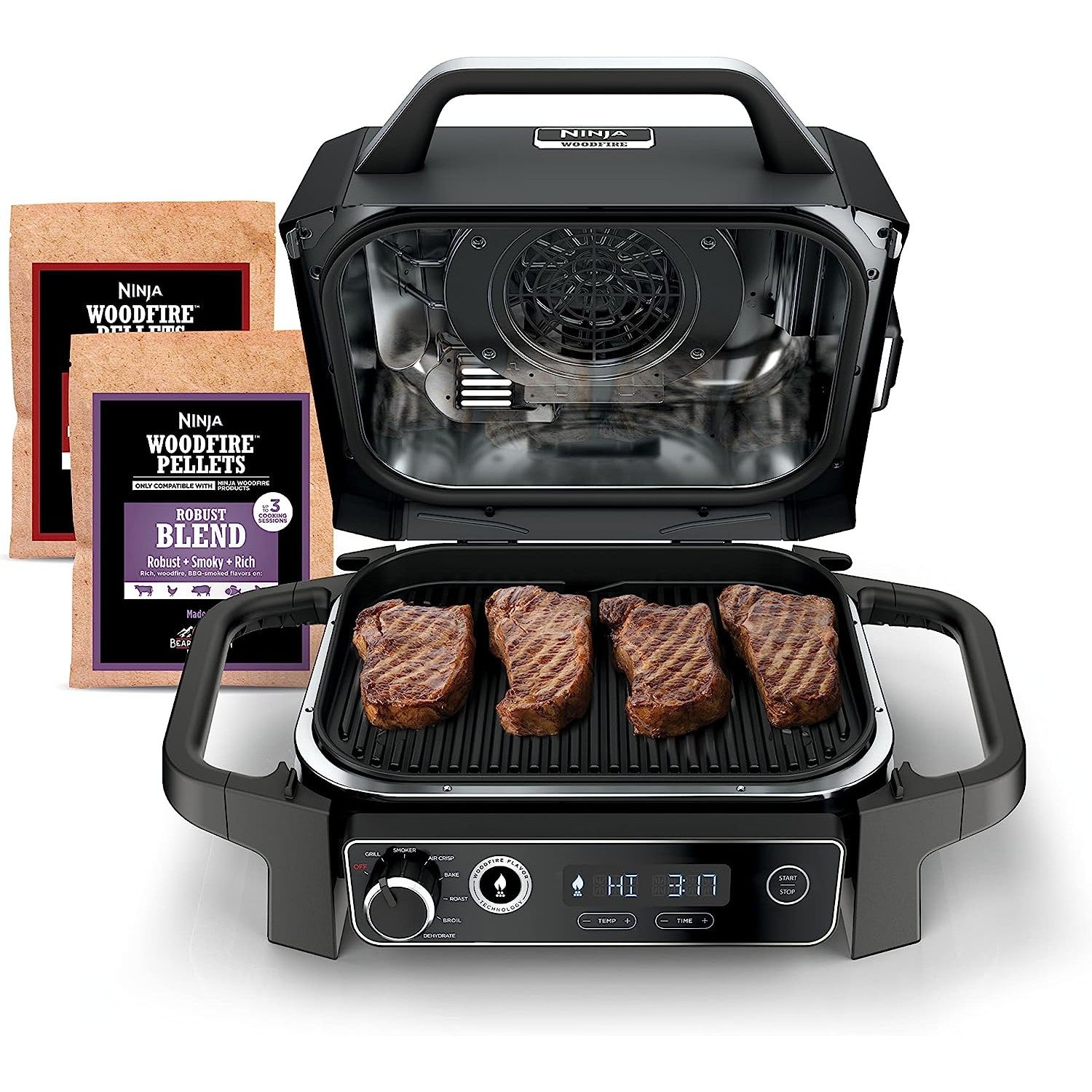 Pellets PINI BBQClassic 15 Kg – Madera Dura De Haya Y Roble Para Barbacoa, Ahumador O Pizza (¡Incluye Palita Dosificadora!)