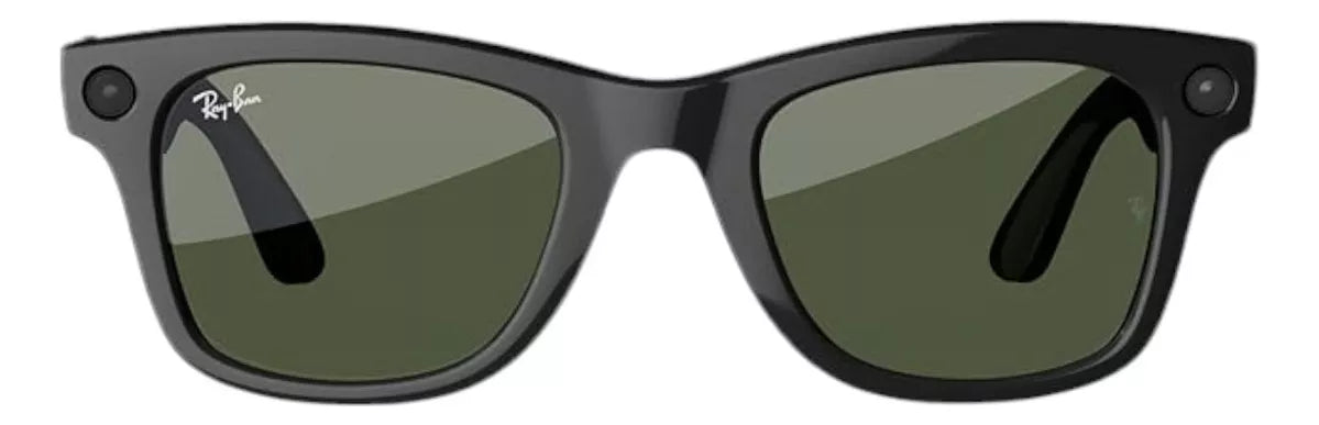 Ray-Ban | Meta Smart Glasses, Wayfarer in Black and G-15 Green