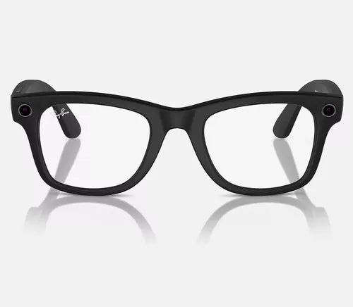 RAY-BAN | META WAYFARER sunglasses with Black Injected frame and Clear/Graphite Green lenses