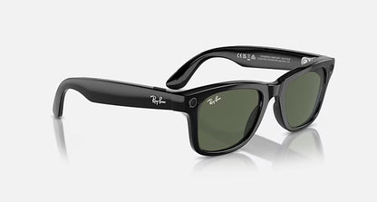 Ray-Ban Meta Smart Glasses, Wayfarer in Black and G-15 Green