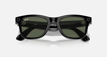 Ray-Ban Meta Smart Glasses, Wayfarer in Black and G-15 Green