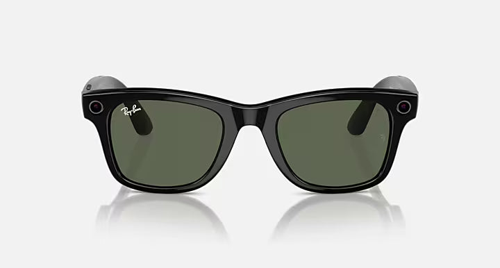 Ray-Ban Meta Smart Glasses, Wayfarer in Black and G-15 Green