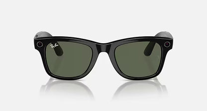 Ray-Ban Meta Smart Glasses, Wayfarer in Black and G-15 Green