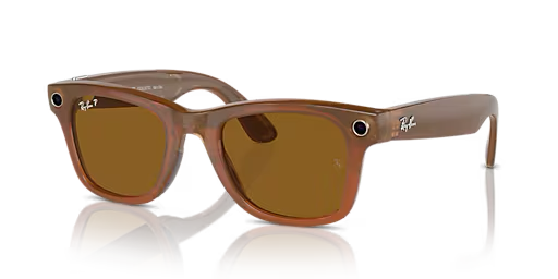 Ray-Ban | META WAYFARER Sunglasses in Caramel and Brown