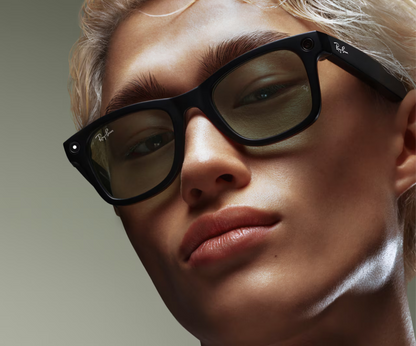 Ray-Ban Meta Smart Glasses, Wayfarer in Black and G-15 Green