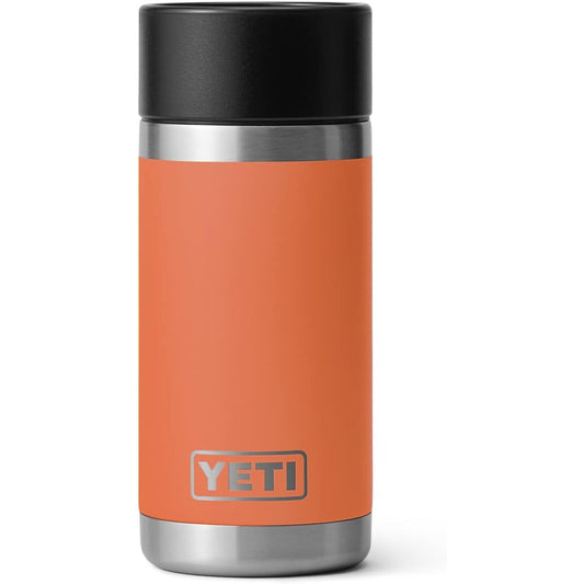 YETI Rambler - Botella de 12 onzas, acero inoxidable, aislada al aspiradora, con tapa de tiro caliente, cangrejo King