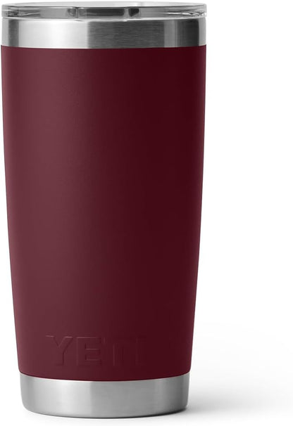 YETI Rambler 20 oz Stainless Steel Vacuum Insulated Tumbler w/MagSlider Lid Wild Vine Red