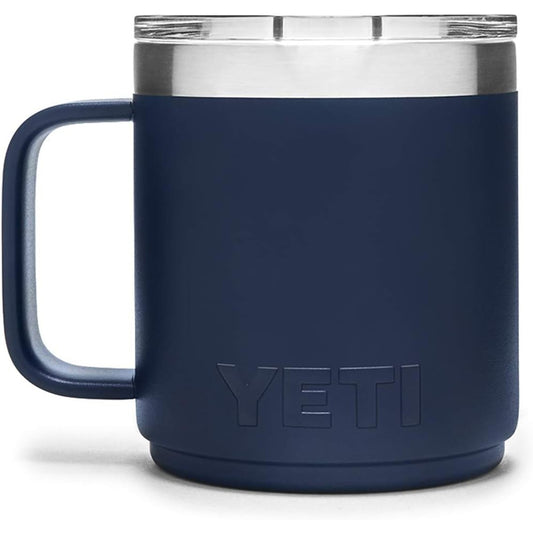 YETI Rambler - Taza apilable de acero inoxidable con tapa MagSlider, 295 ml, aislada al aspiradora - Azul Marino