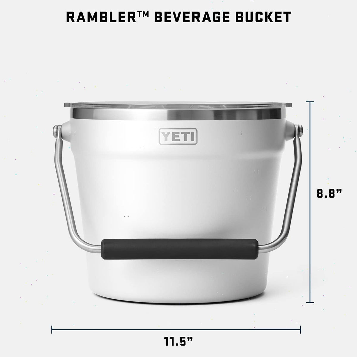 YETI Rambler Beverage Bucket cubeta para bebidas color blanco - vista 2