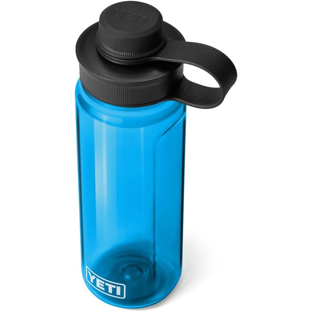 YETI Yonder Water Bottle with Yonder Tether Cap, Lightweight, Leakproof and BPA-Free, 750ml/25oz, Big Wave Blue