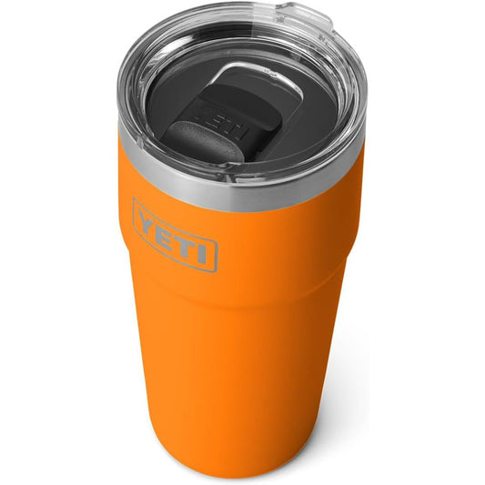 YETI Rambler - Vaso apilable de 20 onzas, acero inoxidable, aislado al aspiradora con tapa MagSlider, cangrejo King