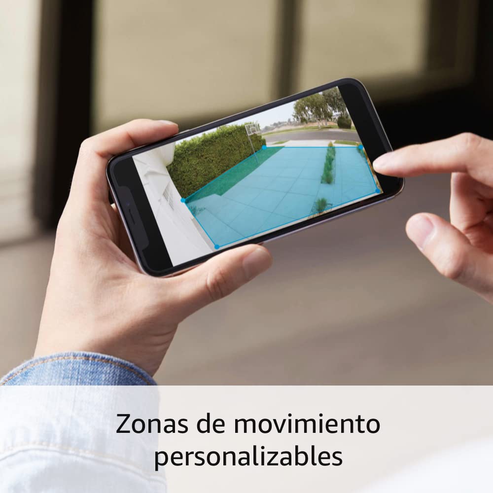 Ring Spotlight Cam Plus | Comunicación bidireccional, visión nocturna en color y sirena de seguridad