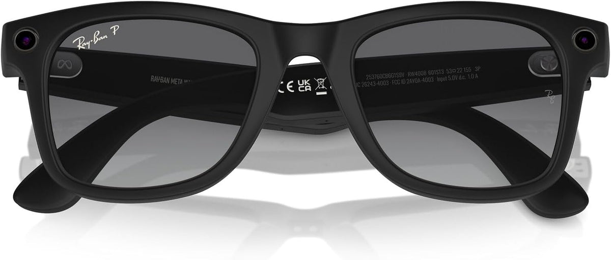 Ray-Ban META WAYFARER en Negro y Grafito - Ray-Ban XL