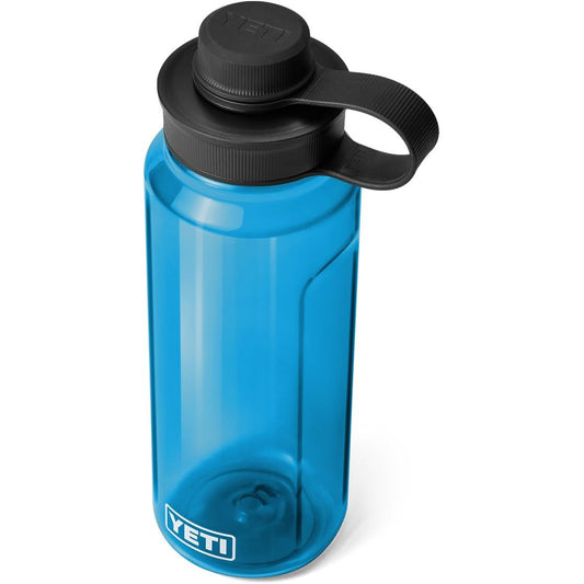 YETI Yonder - Botella de agua de 1 l/34 onzas con tapa de correa Yonder, color azul