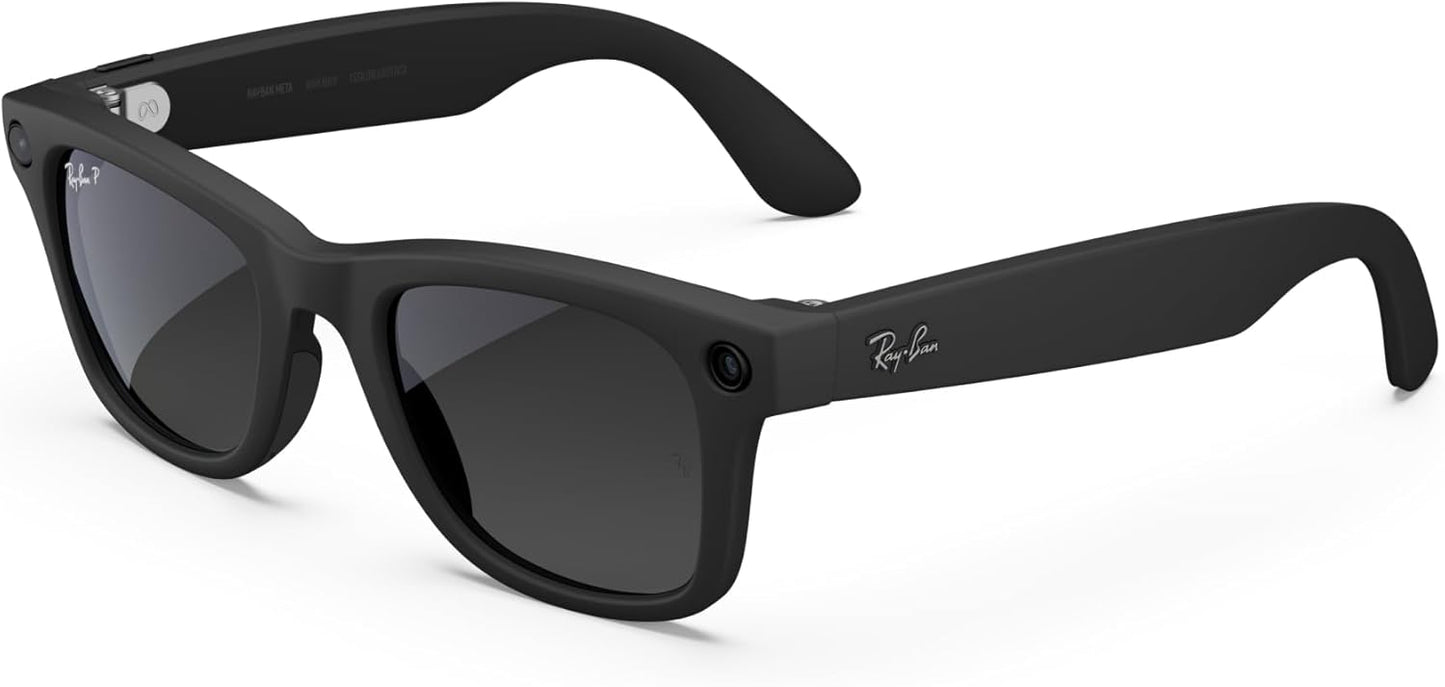 Ray-Ban | Meta Wayfarer (Gen 2) - Matte Black, Polarized Gradient Graphite Lenses