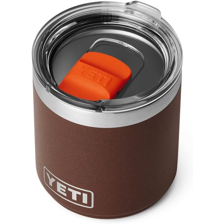 YETI Rambler - Bola baja apilable 2.0, aislada al aspiradora, acero inoxidable con tapa MagSlider, color café humedales