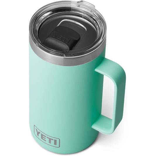 YETI Rambler - Taza de acero inoxidable con tapa MagSlider, 24 onzas, aislada al vacío aQUA