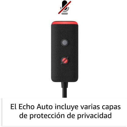 Alexa Amazon Echo Auto Echo Asistente Auto Inteligente Nuevo Color Negro
