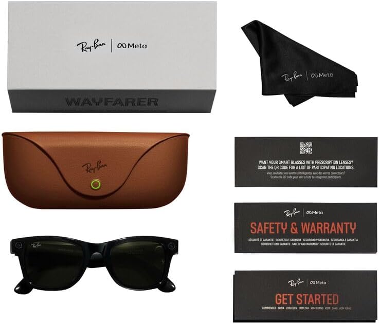 Ray-Ban META WAYFARER en Negro y Grafito - Ray-Ban XL