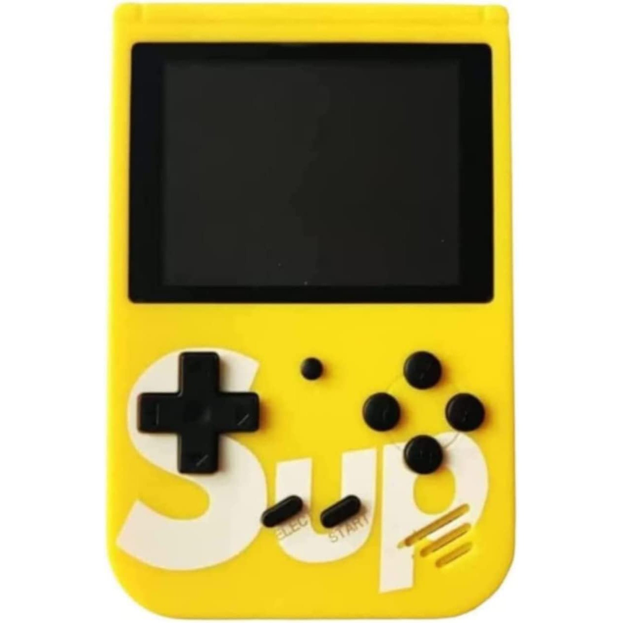 Sup Consola Portátil de Videojuegos Retro 400 en 1 Juegos Clásicos Pantalla a Color De 3 Pulgadas Resolución 320x240 - Amarillo