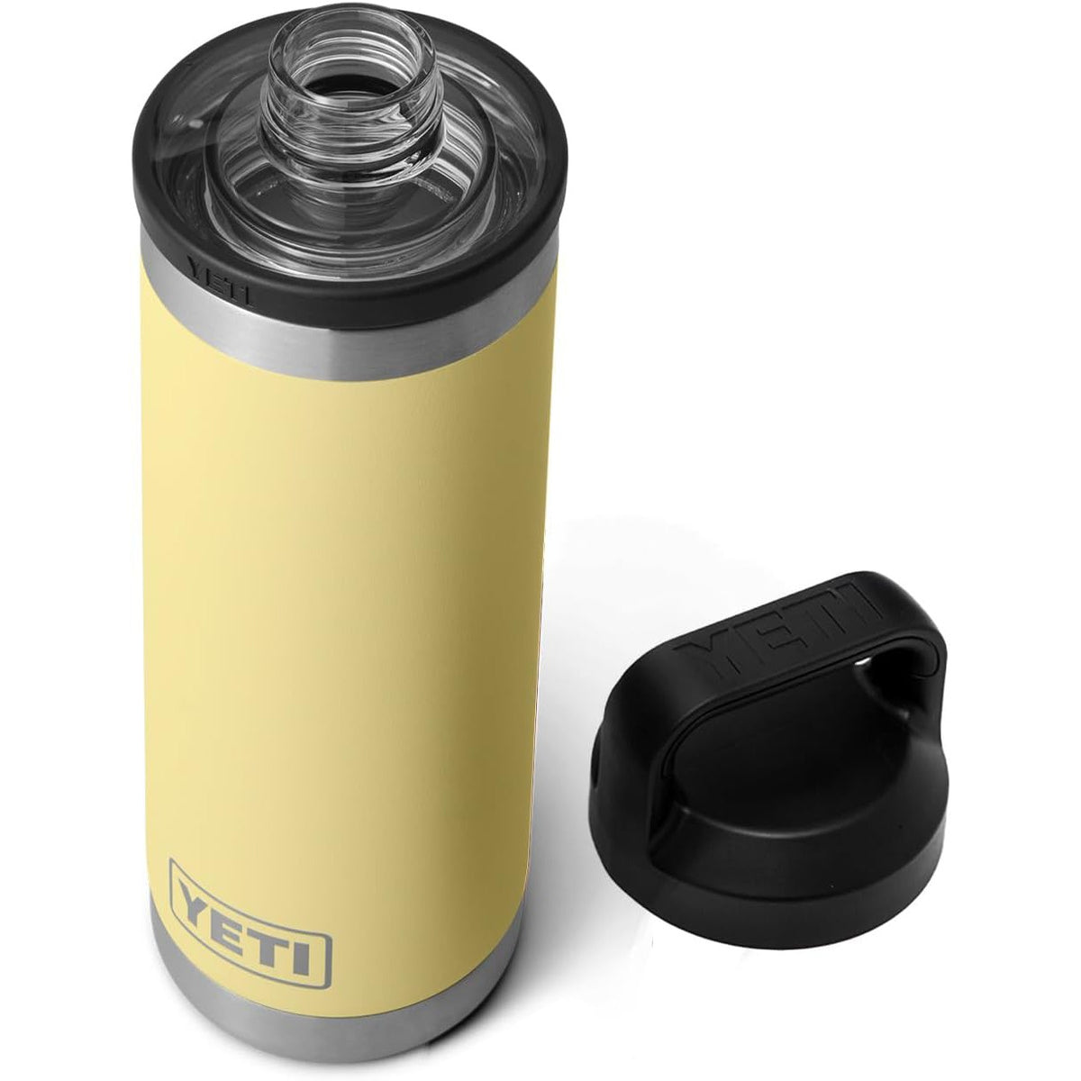 YETI Rambler 18 oz Bottle, Vacuum Insulated, Stainless Steel with Chug Cap Day Yellow