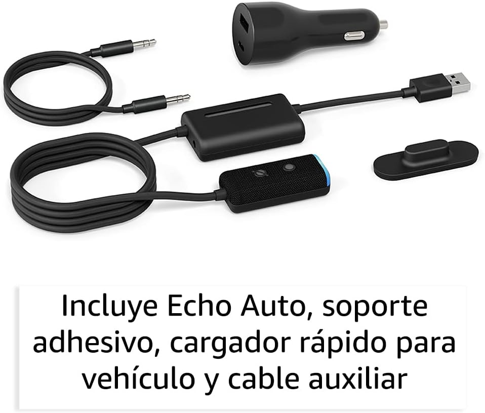 Alexa Amazon Echo Auto Echo Asistente Auto Inteligente Nuevo Color Negro - 2G