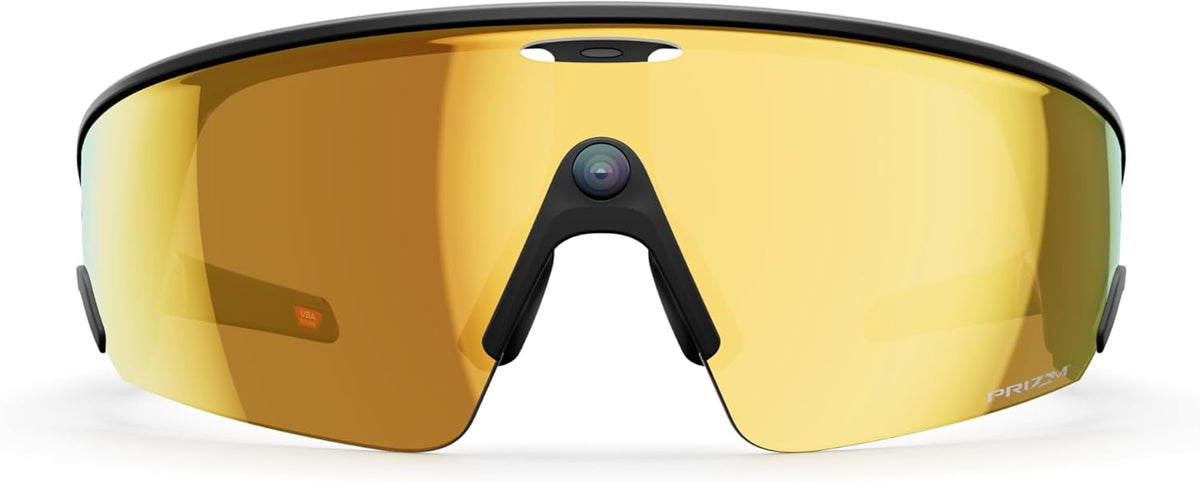 Oakley Meta Vanguard - con Meta AI y compatibilidad de Audio, Foto y Video - Black, Prizm™ 24K Lens