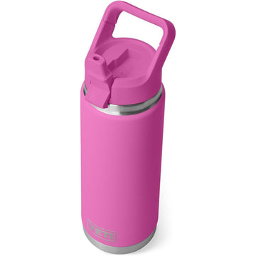 YETI Rambler Botella de 26 oz (769 ml) con tapa con popote – Wildflower Fuchsia