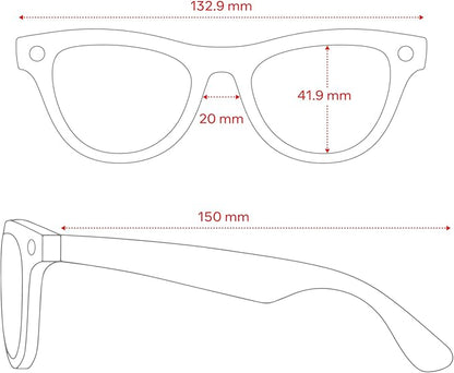 Ray-Ban | Meta Round, Skyler, Shiny Black/Transitions Cerulean Blue, Regular