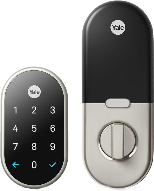 Google Nest x Yale Lock with Nest Connect, Satin Nickel