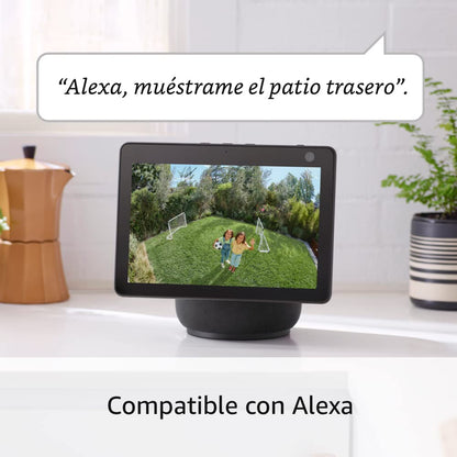 Ring Spotlight Cam Plus | Comunicación bidireccional, visión nocturna en color y sirena de seguridad