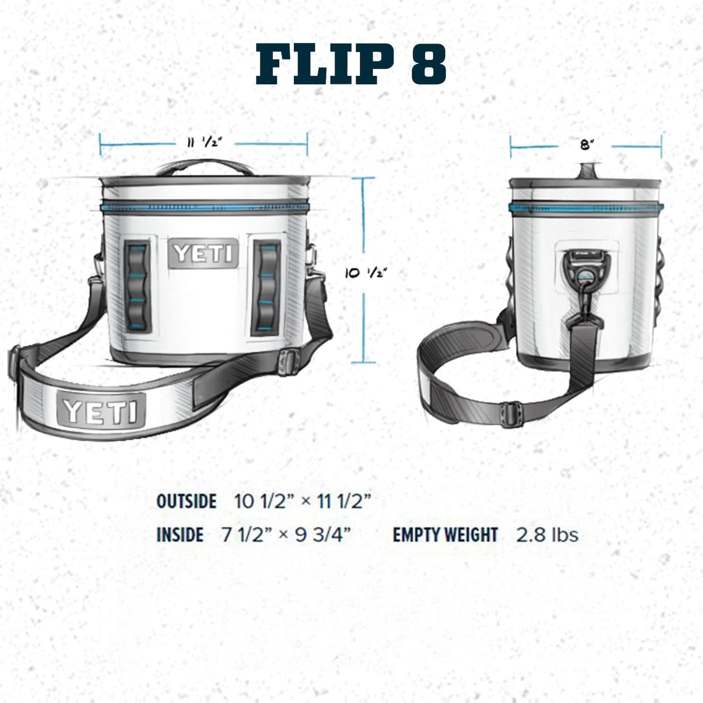 YETI Hopper Enfriador portátil Humedales café