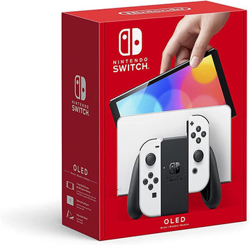 Nintendo Switch Modelo OLED con Joy-Con blancos, 64 GB - Blanco