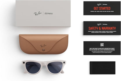 Meta Ray-Ban Glasses, Skyler, gris gis brillante, transiciones transparentes a zafiro, Gris, 52-20