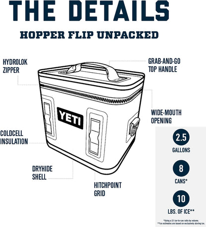 YETI Hopper Enfriador portátil Humedales café