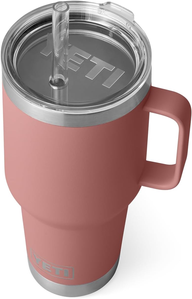 YETI- Rambler 35 oz Straw Mug Sandstone Pink
