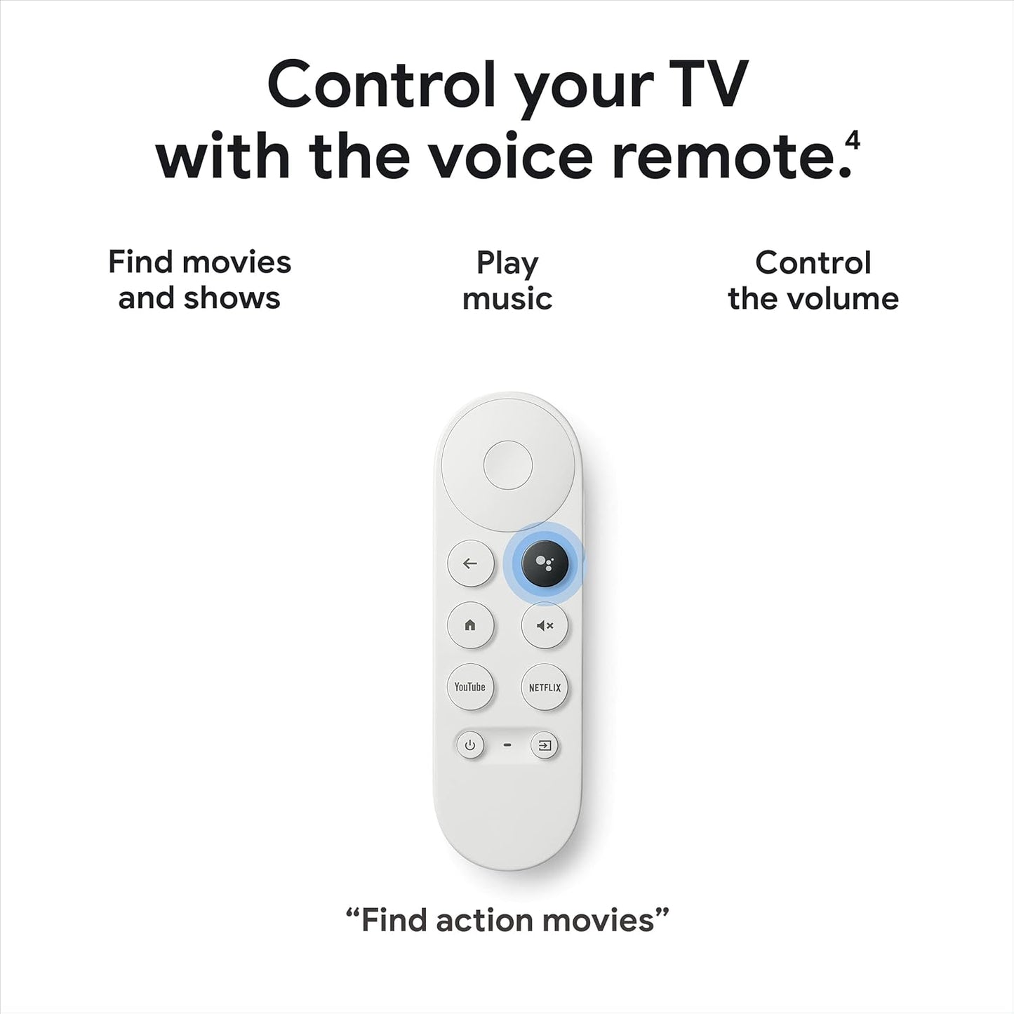 Google Chromecast With Google Tv De Voz 4k 8gb Con 2gb De Memoria Ram - Blanco